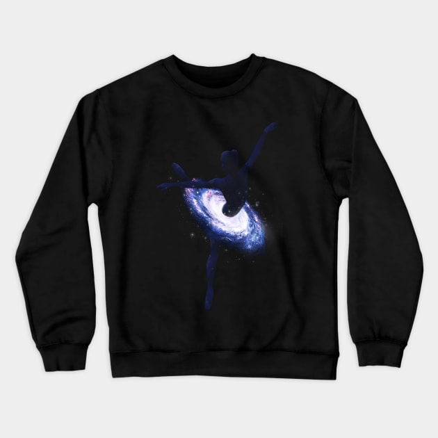 Cosmic Dancer Crewneck Sweatshirt by angrymonk